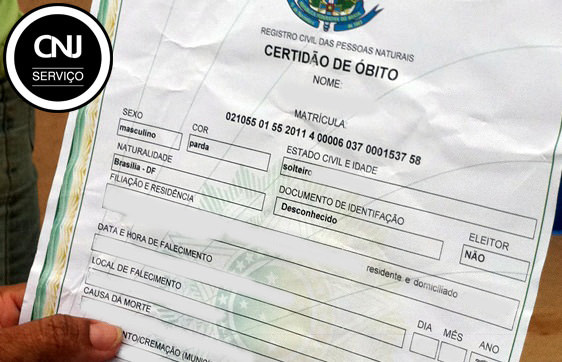 certidão de obto falso