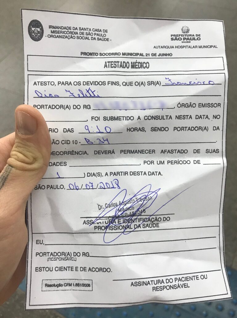 Onde comprar atestado médico